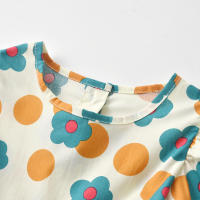 Vestido de Princesa de Manga Corta con Flores Estilo Coreano para Bebé Niña Pastoral Floral de Verano 2025 a la Moda. - details 7