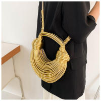 Nuevo Bolso de mano tejido a mano para pan y fideos, con cable eléctrico, para hombro, - details 13