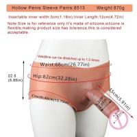 Empaque privado Sexy SXXY 10 estilos Dildo hueco grande con correa para hombres Gay Funda de silicona para hombre Pantalones Retraso de la eyaculación Juguetes sexuales - details 17