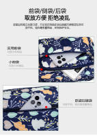 Bolso de mensajero de gran capacidad, bolso de hombro, tela Oxford, material de flores, mochila individual, Nuevo - details 9