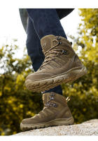 Botas de entrenamiento de combate tácticas para hombre, zapatos de senderismo de respuesta rápida antidesgaste para acampar al aire libre, zapatillas de pesca y caza - details 24