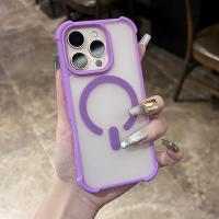 Funda de Teléfono a Prueba de Golpes con Protector Magnético de Color para iPhone - details 14