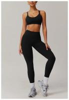 Sujetador de Yoga con espalda cruzada para mujer, ropa interior deportiva de secado rápido para gimnasio, ropa interior suave de Color sólido para correr al aire libre, Tops deportivos ajustados a prueba de golpes para Fitness - details 13