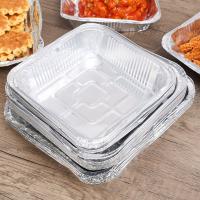 Bandeja de papel de aluminio para alimentos, caja de papel de aluminio antiadherente reutilizable para horno, herramientas para hornear barbacoa, bandeja para freidora de aire resistente al aceite, 6/7/8 pulgadas, 10 Uds. - details 21