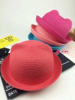 Gorra para niños, decoración de orejas para niños de verano, sombrero de Panamá ppy para niño sólido - details 36