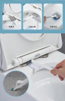 Cepillo De Inodoro De Silicona 2 En 1 Con Mango Largo Y Base Transparente Diseño Antirdrain Para Facilitar La Limpieza Accesorios De Hogar - details 3