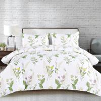 Cubierta de Edredón con Estampado Floral Duvet King Set de Ropa de Cama Suave Microfibra con Patrón Geométrico Funda de Cojín con 2 Fundas de Almohada - details 14