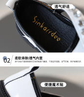 Nueva Moda Primavera Zapatos Individuales para Niñas Xiaoxiangfeng Suela Suave de Diamantes de Cristal Calzado Infantil de Cuero - details 3