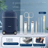 Juego de cortaúñas portátil con mini estuche de viaje8Juego de manicura, cortaúñas, tijeras para uñas - details 1