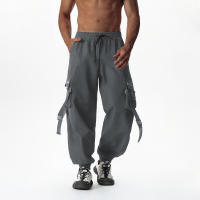 Pantalones de trabajo de marca de moda de verano para hombre, pantalones largos holgados e informales ajustados, pantalones largos de moda - details 27