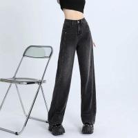 Jeans de Cintura Alta Vintage Pantalones de Moda para Mujer de Estilo Callejero Casual - details 4