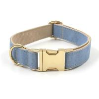 Perro vaquero azul claro con nombre, Correa de collar personalizada perros pequeños, medianos y grandes, par, arnés para perros y niñas - details 3