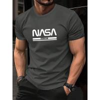 Camiseta de Manga Corta para Hombre 100% Algodón, Informal, a la Moda, Holgada, de Talla Grande, con Estampado de Letras, Deportiva - details 17