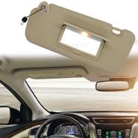 Nissan Murano 2009, 2010, 2011, 2012, 2013, 2014 Parasol interior con espejos beige claro parasoles grises izquierdo y derecho - details 18