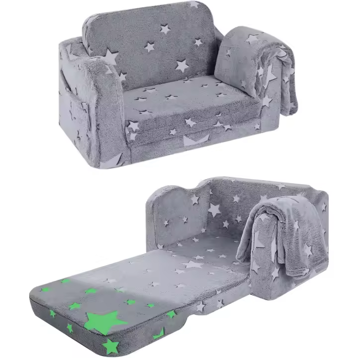 Bebé Convertible a Mini Sofá - Cómoda Silla de Espuma Extraíble para Sala de Juegos - 1