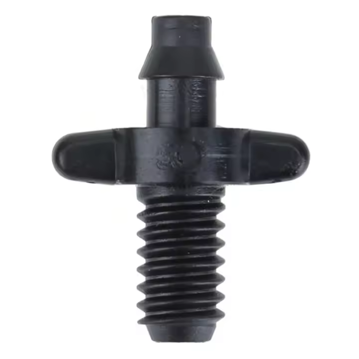 Adaptador divisor de lengüeta de rosca, conector rápido de plástico duradero, negro, PVC, 50 piezas, 6mm, 4/7mm - 1