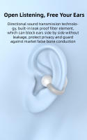 Auriculares deportivos con Clip para la oreja, audífonos inalámbricos con Bluetooth DT3.0, HIFI, música, un solo pendiente, táctil con micrófono, para negocios, TWS - details 6
