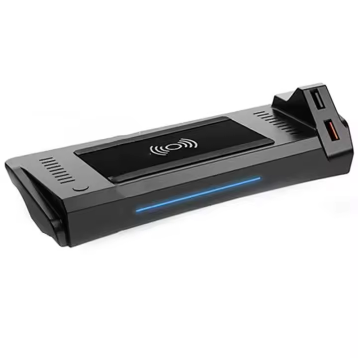 Cargador inalámbrico para automóvil Qi de 15w para Audi A4 B9 A5 S4 Rs4 Accesorios de interior Modificación 2017-2023 Placa de carga rápida para teléfono móvil - 1