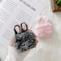Funda de Protector de Orejas de Conejo de Peluche para Airpods Pro Caja de Carga Inalámbrica con Diseño de Conejo Accesorios de Electrónica - details 8