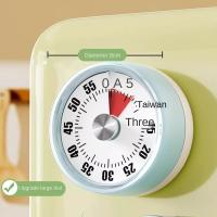 Temporizador Visual multifuncional de 60 minutos, sin necesidad de batería, temporizador mecánico magnético, cuenta atrás Ultra silenciosa, temporizador de cocina para hornear - details 7