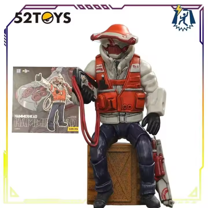 Spot Supply 52TOYS Original Lighing Dance FigLite serie HAMMERHEAD figura de acción ensamblaje juguetes regalos de modelismo para niños - 1
