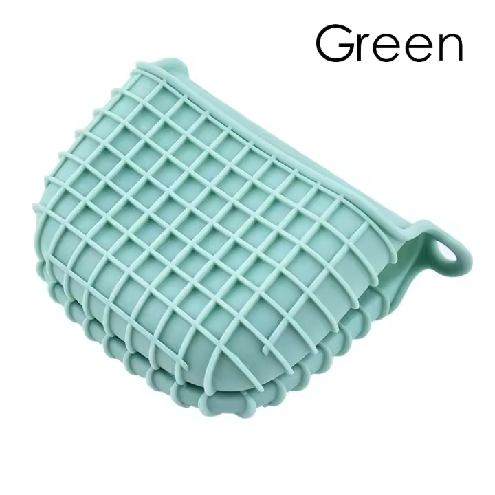 TK Guantes de silicona resistentes al calor, manoplas antideslizantes para horno, cocina, antiquemaduras, Clip de mano, bandeja, plato, tazón, soporte, aislamiento para hornear - 1