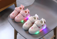 Zapatos Para Niños Y Niñas Con LED Brillo Suave Antideslizantes Suela De Goma Cuero PU Zapatos Casuales Transpirables Para Otoño - details 1