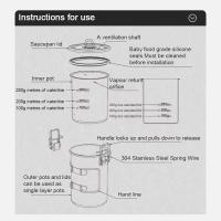 Olla de arroz para acampar al aire libre, utensilios de cocina portátiles para senderismo, accesorios de cocina de viaje multifu - details 5