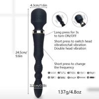 Vibrador de punto G con forma de consolador, masajeador vaginal, estimulador de clítoris, masturbador para orgasmos, tapón anal femenino, juguete sexual. - details 3