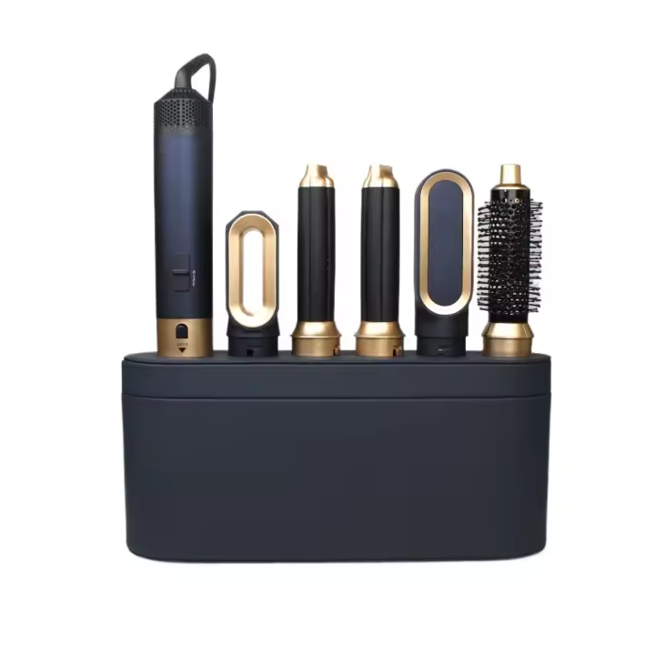 Nuevo Estilador de Cabello de Calor Seco 6 en 1 Cepillo Multifuncional 1000W para Cardar y Rizar el Cabello - 1