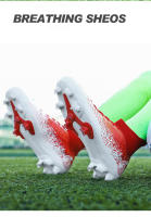 Zapatos de fútbol de marca para hombres, botines de fútbol para niños pequeños, zapatillas de entrenamiento de fútbol de cuero para niños, zapatos de tacos de fútbol al aire libre - details 16