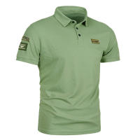 NOVEDAD DE VERANO 2025, Polo para hombre, camiseta de manga corta con cuello informal empalmado con icono de talla europea - details 4