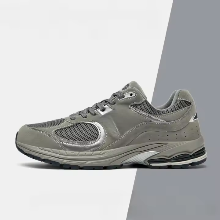 Zapatos de correr de primavera y otoño para hombres yuanzu zapatillas retro grises - 1