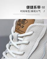 La primera capa de cuero de vaca zapatos casuales, cuero genuino transpirable zapatos de cuero de los hombres, deportes. - details 12