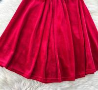 Vestido de fiesta de estilo navideño para mujer, diseño elegante de plumas, línea A - details 6