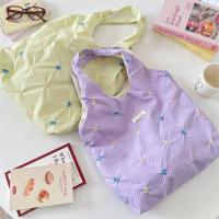 Bolso portátil de estilo coreano con lazo para mujer, bolsa Hobo de tela dulce, bolso de lona para ir al trabajo, para axilas - details 11