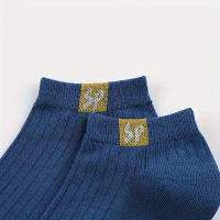 5 Pares de Calcetines Invisibles para Hombre, 100% Poliéster, Transpirable, Antiolor, Secado Rápido, Soporte de Arco, Color Sólido, Tejido, Solo Lavar a Mano - Calcetines de Puntada Baja sin Mostrar - details 6