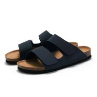Sandalias clásicas de corcho de cuero para hombre, zapatillas, diseño de marca de lujo, Sandalias planas con correa y hebilla, zapatillas, zapatos - details 1