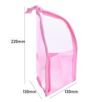 Bolsas de aseo plegables, bolsa de almacenamiento para cepillos de dientes de viaje, bolsa de maquillaje, organizador de lavado, bolsa para brochas de maquillaje, bolsa de cosméticos de malla, 1 ud. - details 17