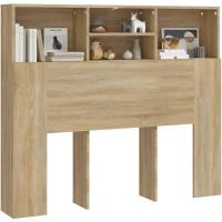 Mueble de Cabeza de Armario de Dormitorio Blanco Estantería de Pared con Almacenamiento - details 49