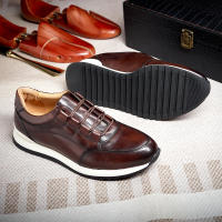 Zapatos de cuero de lujo ligeros zapatos casuales de cuero para hombres zapatos de hombre de fiesta de moda - details 3