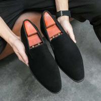 2024 zapatos puntiagudos ocasionales del negocio de los hombres del cuero del ante de la oficina del nuevo producto Chaussures Homme Cuir - details 7