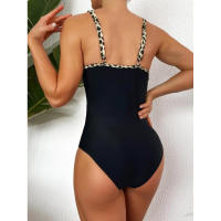 Bañador negro de una pieza para mujer, traje de baño de realce con Control de barriga, Tankini de una pieza - details 37