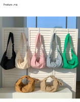 Bolsa de nailon bola de masa bolsa de gran capacidad bolsa de alta gama casual bolsa de mensajero simple versátil bolso de hombro de las mujeres - details 24