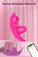Vibrador Inalámbrico Wearable Bluetooth Control Remoto de Mujer Estimulador de Clítoris y Punto G - details 1