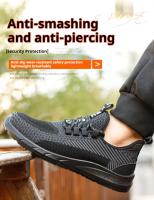 Zapatillas de Trabajo Transpirables para Hombres Botas de Seguridad con Punta de Acero - details 1