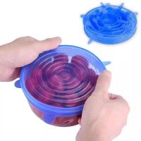 Tapas elásticas de silicona de 6 piezas, tapa Universal para cuenco, olla, sartén para cocinar alimentos frescos, cubierta para microondas - details 2