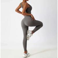 Conjunto de Yoga Sin Costuras para Mujeres Uniforme de Gimnasio de Entrenamiento Sujetador PIESS - details 5