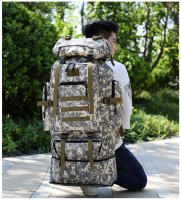 Mochila de 100L para Deportes al Aire Libre Bolsa de Montañismo Expandible - details 14