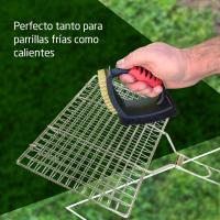 Barbacoa Portátil de Carbón Rodantes, Bandejas Laterales, Sistema de Ventilación y Depósito de Ceniza Parrilla de Acero de 57x42cm Tamaño 116,5x13,1x56cm - details 26